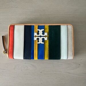 Tory Burch Multicolor Striped Wallet